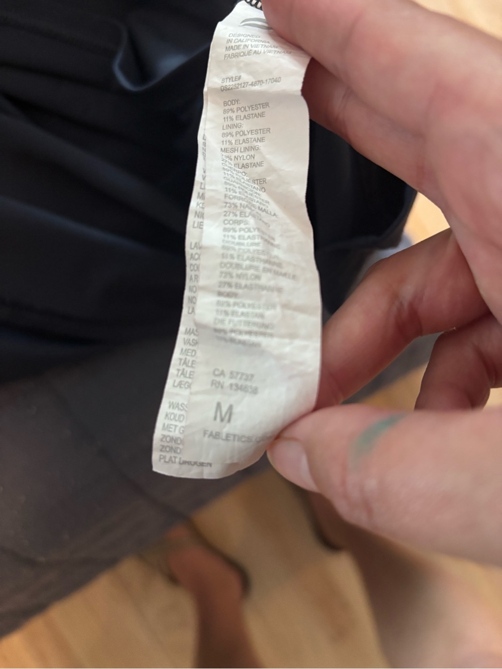 Fabletics Navy Racerback Tennis Dress - Picture 3 of 3